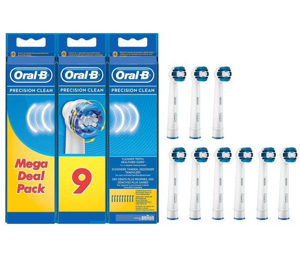 Oral-B KOŃCÓWKI DO SZCZOTECZKI ORAL-B 9SZT EB20-9 ### - 1382181 - zdjęcie